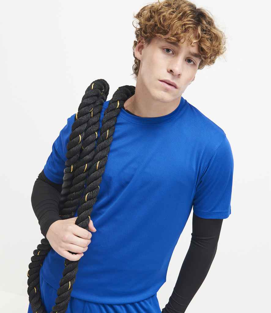 Just Cool JC001 Royal Blue Model -  Ready to be Printed by Custard Workwear - Cheap Personalised and Customised Workwear in Nottinghamshire, Derbyshire and Leicestershire