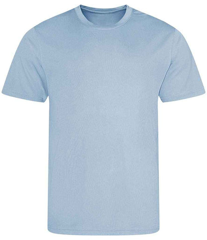 Just Cool JC001 Sky Blue Front -  Ready to be Printed by Custard Workwear - Cheap Personalised and Customised Workwear in Nottinghamshire, Derbyshire and Leicestershire