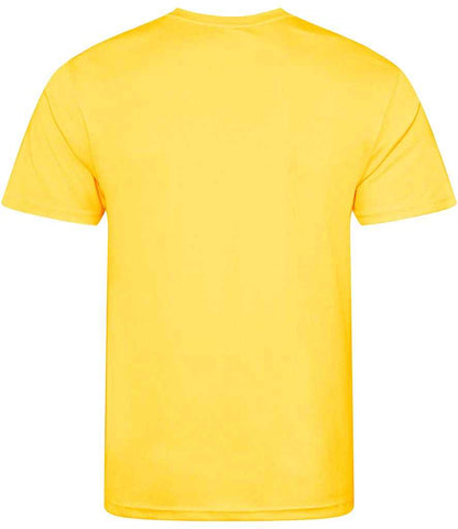 Just Cool JC001 Sun Yellow Back -  Ready to be Printed by Custard Workwear - Cheap Personalised and Customised Workwear in Nottinghamshire, Derbyshire and Leicestershire