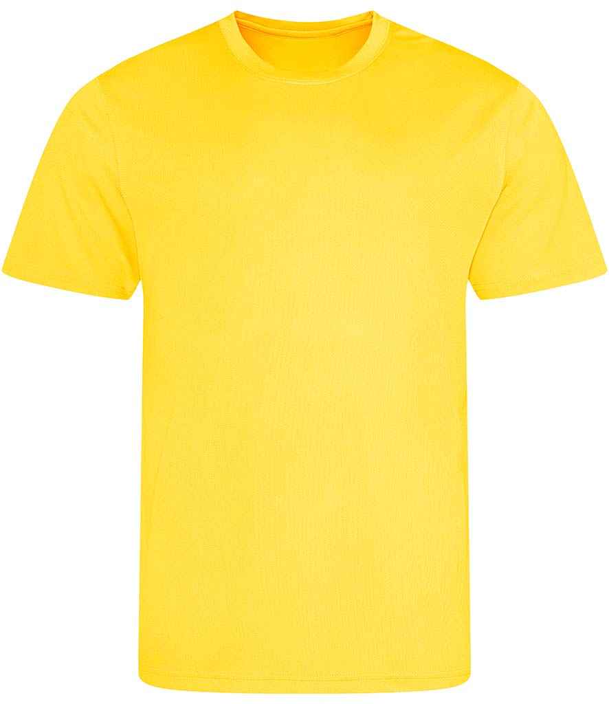 Just Cool JC001 Sun Yellow Front -  Ready to be Printed by Custard Workwear - Cheap Personalised and Customised Workwear in Nottinghamshire, Derbyshire and Leicestershire