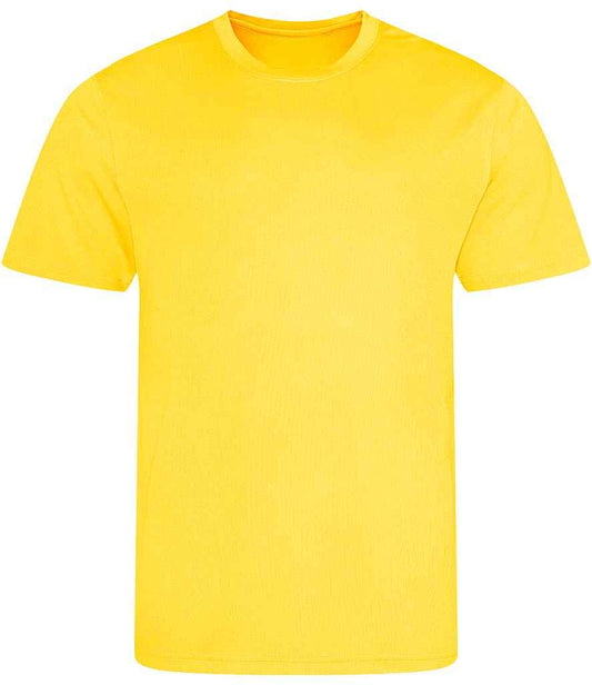 Just Cool JC001 Sun Yellow Front -  Ready to be Printed by Custard Workwear - Cheap Personalised and Customised Workwear in Nottinghamshire, Derbyshire and Leicestershire