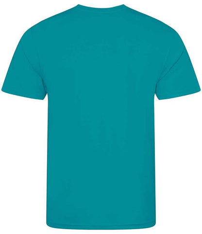 Just Cool JC001 Turquoise Blue Back -  Ready to be Printed by Custard Workwear - Cheap Personalised and Customised Workwear in Nottinghamshire, Derbyshire and Leicestershire