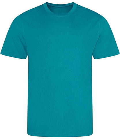 Just Cool JC001 Turquoise Blue Front -  Ready to be Printed by Custard Workwear - Cheap Personalised and Customised Workwear in Nottinghamshire, Derbyshire and Leicestershire