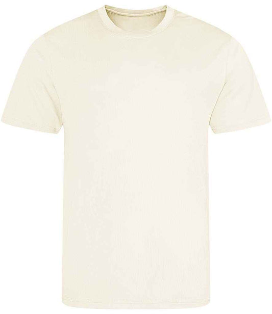 Just Cool JC001 Vanilla Front -  Ready to be Printed by Custard Workwear - Cheap Personalised and Customised Workwear in Nottinghamshire, Derbyshire and Leicestershire