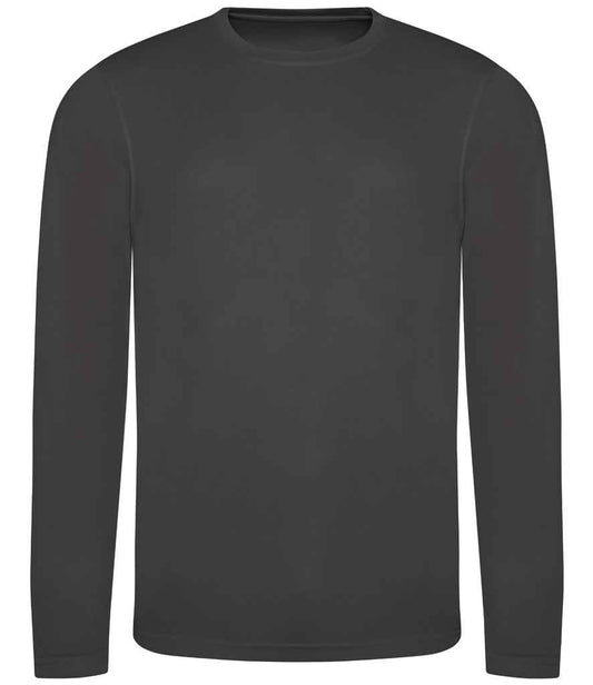 Just Cool JC002 Charcoal Front -  Ready to be Printed by Custard Workwear - Cheap Personalised and Customised Workwear in Nottinghamshire, Derbyshire and Leicestershire