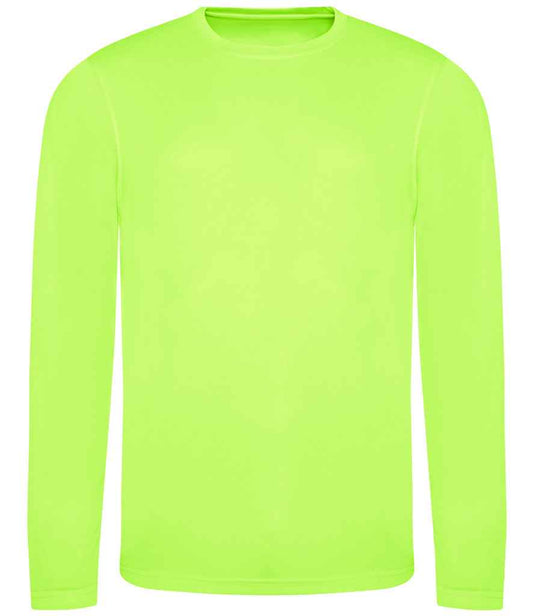 Just Cool JC002 Electric Green Front -  Ready to be Printed by Custard Workwear - Cheap Personalised and Customised Workwear in Nottinghamshire, Derbyshire and Leicestershire