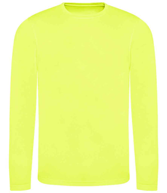 Just Cool JC002 Electric Yellow Front -  Ready to be Printed by Custard Workwear - Cheap Personalised and Customised Workwear in Nottinghamshire, Derbyshire and Leicestershire
