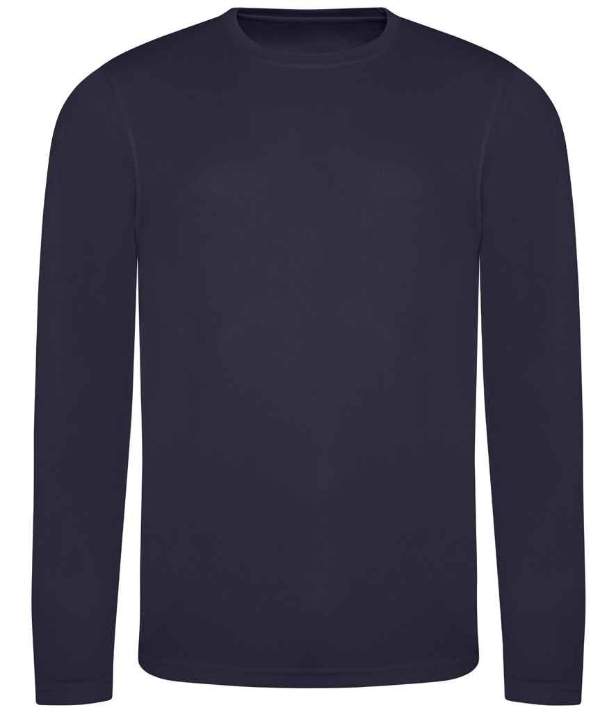 Just Cool JC002 French Navy Front -  Ready to be Printed by Custard Workwear - Cheap Personalised and Customised Workwear in Nottinghamshire, Derbyshire and Leicestershire