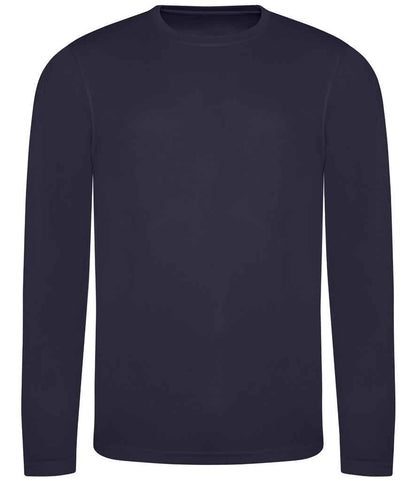 Just Cool JC002 French Navy Front -  Ready to be Printed by Custard Workwear - Cheap Personalised and Customised Workwear in Nottinghamshire, Derbyshire and Leicestershire