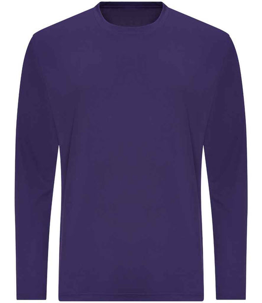 Just Cool JC002 Purple Front -  Ready to be Printed by Custard Workwear - Cheap Personalised and Customised Workwear in Nottinghamshire, Derbyshire and Leicestershire