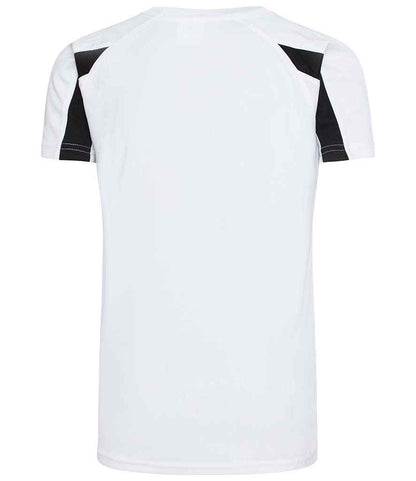 Just Cool JC003B Arctic White/Jet Black Back -  Ready to be Printed by Custard Workwear - Cheap Personalised and Customised Workwear in Nottinghamshire, Derbyshire and Leicestershire
