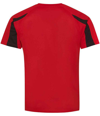 Just Cool JC003B Fire Red/Jet Black Back -  Ready to be Printed by Custard Workwear - Cheap Personalised and Customised Workwear in Nottinghamshire, Derbyshire and Leicestershire