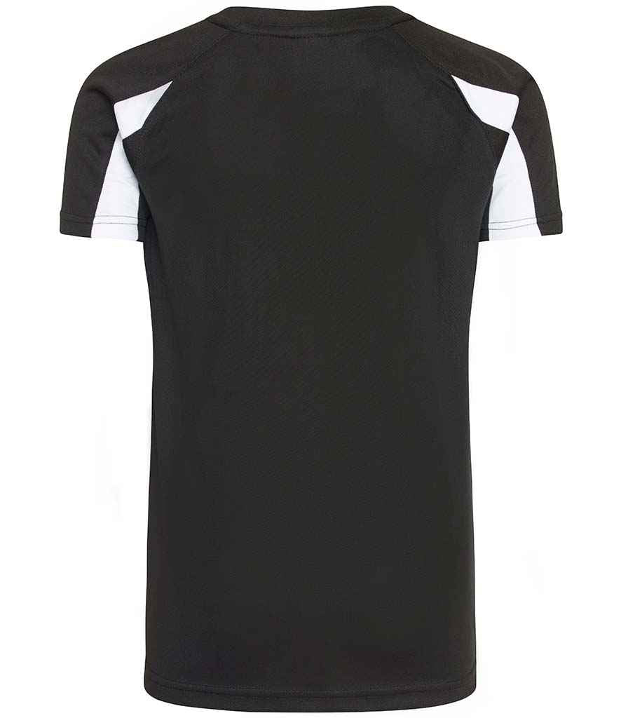 Just Cool JC003B Jet Black/Arctic White Back -  Ready to be Printed by Custard Workwear - Cheap Personalised and Customised Workwear in Nottinghamshire, Derbyshire and Leicestershire