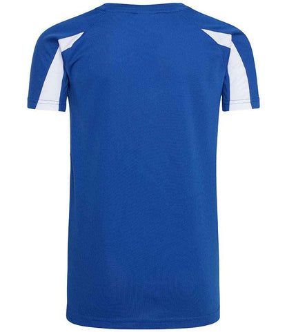 Just Cool JC003B Royal Blue/Arctic White Back -  Ready to be Printed by Custard Workwear - Cheap Personalised and Customised Workwear in Nottinghamshire, Derbyshire and Leicestershire