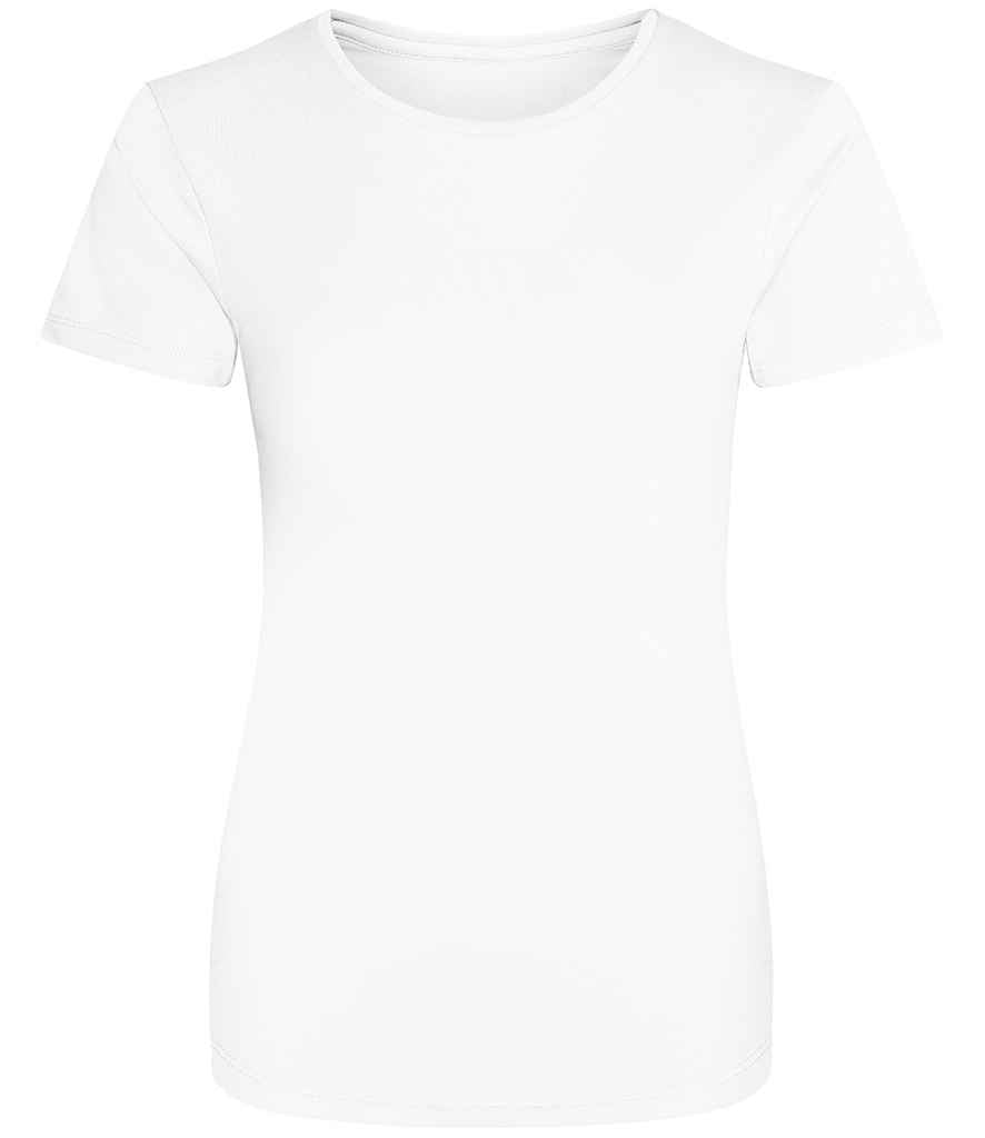 Just Cool JC005 Arctic White Front -  Ready to be Printed by Custard Workwear - Cheap Personalised and Customised Workwear in Nottinghamshire, Derbyshire and Leicestershire