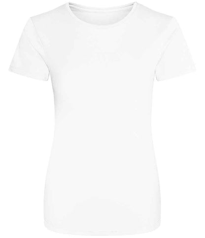 Just Cool JC005 Arctic White Front -  Ready to be Printed by Custard Workwear - Cheap Personalised and Customised Workwear in Nottinghamshire, Derbyshire and Leicestershire