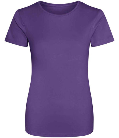 Just Cool JC005 Purple Front -  Ready to be Printed by Custard Workwear - Cheap Personalised and Customised Workwear in Nottinghamshire, Derbyshire and Leicestershire