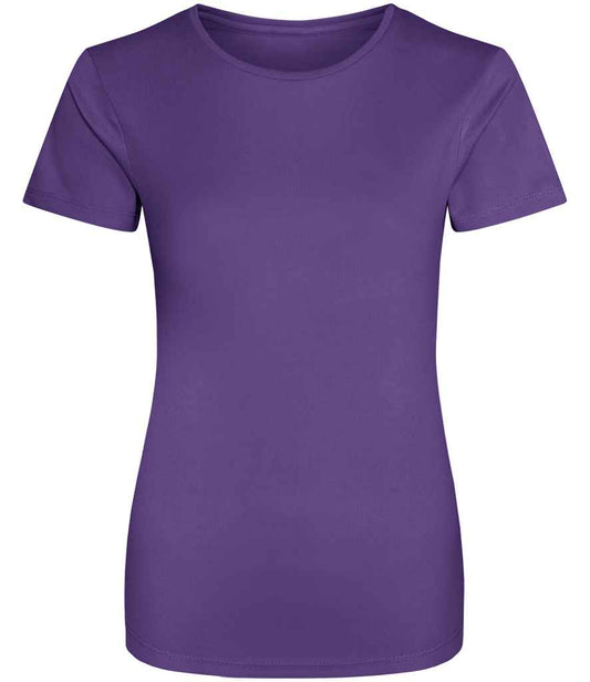Just Cool JC005 Purple Front -  Ready to be Printed by Custard Workwear - Cheap Personalised and Customised Workwear in Nottinghamshire, Derbyshire and Leicestershire