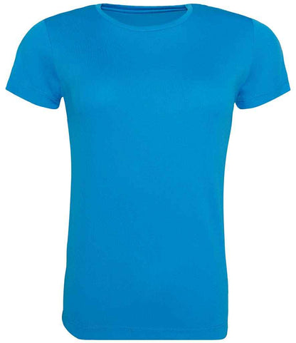 Just Cool JC005 Sapphire Blue Front -  Ready to be Printed by Custard Workwear - Cheap Personalised and Customised Workwear in Nottinghamshire, Derbyshire and Leicestershire
