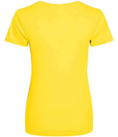 Just Cool JC005 Sun Yellow Back -  Ready to be Printed by Custard Workwear - Cheap Personalised and Customised Workwear in Nottinghamshire, Derbyshire and Leicestershire