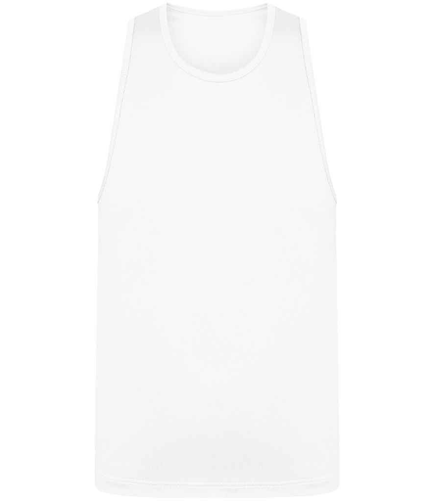 Just Cool JC007B Arctic White Front -  Ready to be Printed by Custard Workwear - Cheap Personalised and Customised Workwear in Nottinghamshire, Derbyshire and Leicestershire