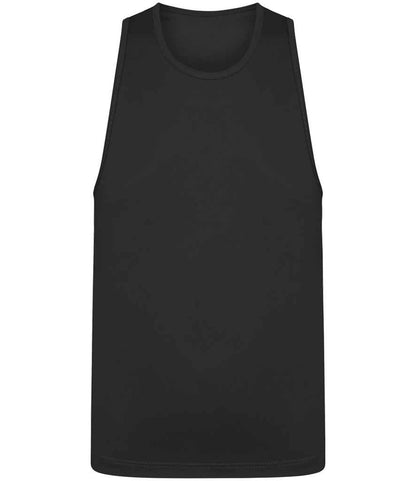 Just Cool JC007B Jet Black Back -  Ready to be Printed by Custard Workwear - Cheap Personalised and Customised Workwear in Nottinghamshire, Derbyshire and Leicestershire