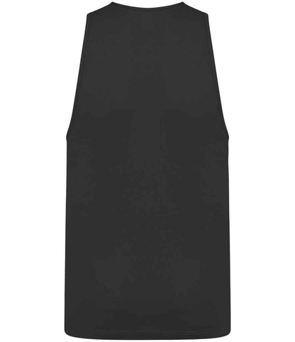 Just Cool JC007B Jet Black Front -  Ready to be Printed by Custard Workwear - Cheap Personalised and Customised Workwear in Nottinghamshire, Derbyshire and Leicestershire
