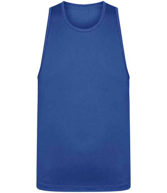 Just Cool JC007B Royal Blue Front -  Ready to be Printed by Custard Workwear - Cheap Personalised and Customised Workwear in Nottinghamshire, Derbyshire and Leicestershire
