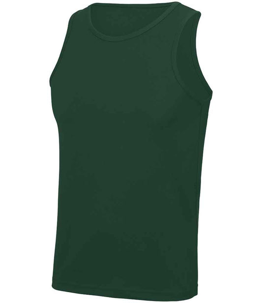 Just Cool JC007 Bottle Green Front -  Ready to be Printed by Custard Workwear - Cheap Personalised and Customised Workwear in Nottinghamshire, Derbyshire and Leicestershire