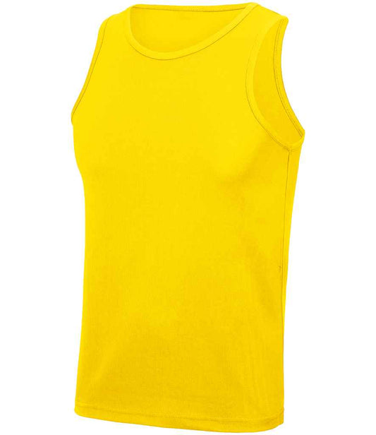 Just Cool JC007 Sun Yellow Front -  Ready to be Printed by Custard Workwear - Cheap Personalised and Customised Workwear in Nottinghamshire, Derbyshire and Leicestershire