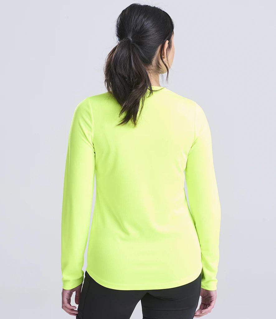 JC012 - Ladies Cool Long Sleeve T-Shirt | Electric Yellow