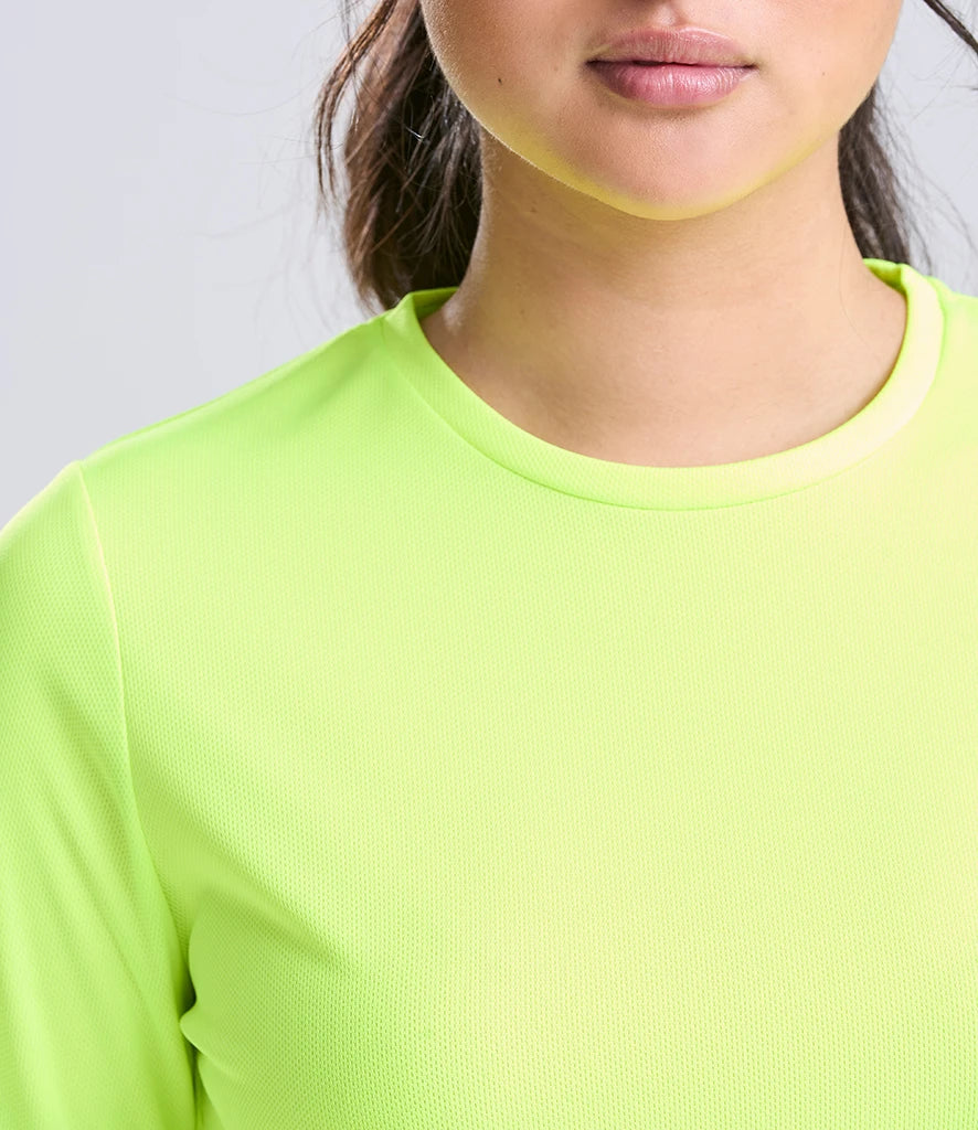 JC012 - Ladies Cool Long Sleeve T-Shirt | Electric Yellow