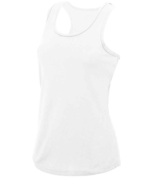 Just Cool JC015 Arctic White Front -  Ready to be Printed by Custard Workwear - Cheap Personalised and Customised Workwear in Nottinghamshire, Derbyshire and Leicestershire