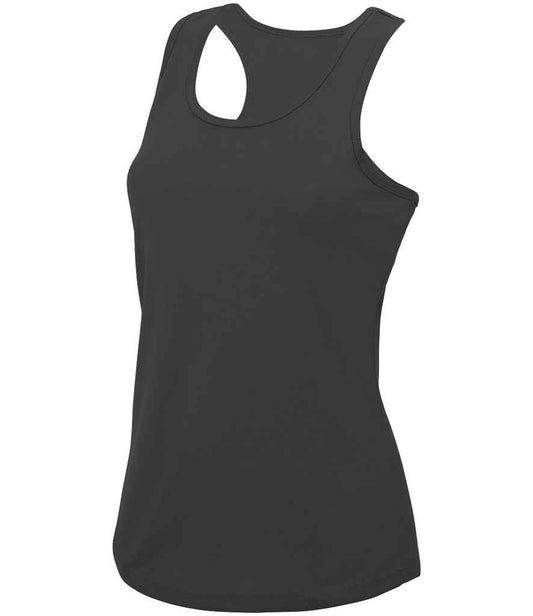 Just Cool JC015 Charcoal Front -  Ready to be Printed by Custard Workwear - Cheap Personalised and Customised Workwear in Nottinghamshire, Derbyshire and Leicestershire