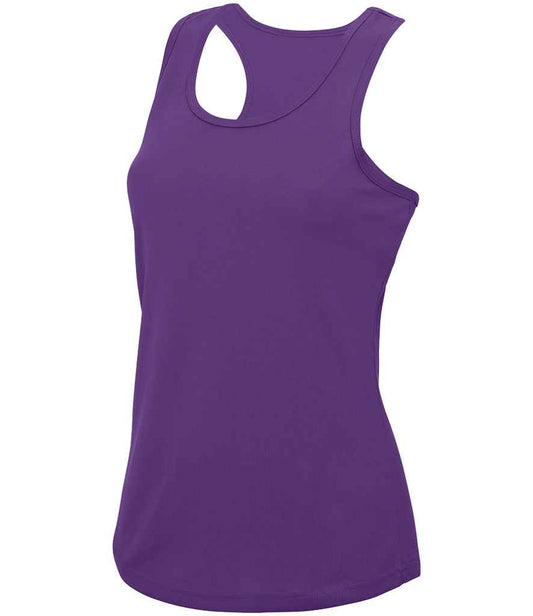 Just Cool JC015 Purple Front -  Ready to be Printed by Custard Workwear - Cheap Personalised and Customised Workwear in Nottinghamshire, Derbyshire and Leicestershire