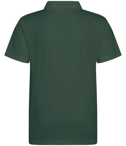 Just Cool JC040B Bottle Green Back -  Ready to be Embroidered and Printed by Custard Workwear - Cheap Personalised and Customised Workwear in Nottinghamshire, Derbyshire and Leicestershire