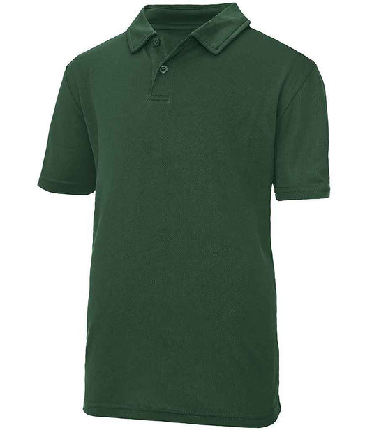 Just Cool JC040B Bottle Green Front -  Ready to be Embroidered and Printed by Custard Workwear - Cheap Personalised and Customised Workwear in Nottinghamshire, Derbyshire and Leicestershire