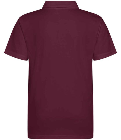 Just Cool JC040B Burgundy Back -  Ready to be Embroidered and Printed by Custard Workwear - Cheap Personalised and Customised Workwear in Nottinghamshire, Derbyshire and Leicestershire