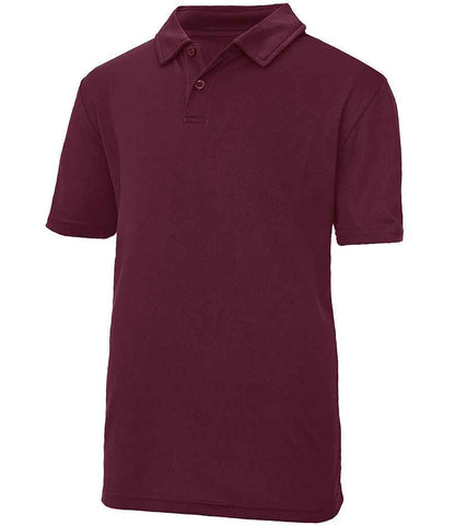 Just Cool JC040B Burgundy Front -  Ready to be Embroidered and Printed by Custard Workwear - Cheap Personalised and Customised Workwear in Nottinghamshire, Derbyshire and Leicestershire