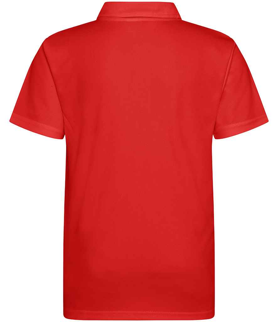 Just Cool JC040B Fire Red Back -  Ready to be Embroidered and Printed by Custard Workwear - Cheap Personalised and Customised Workwear in Nottinghamshire, Derbyshire and Leicestershire