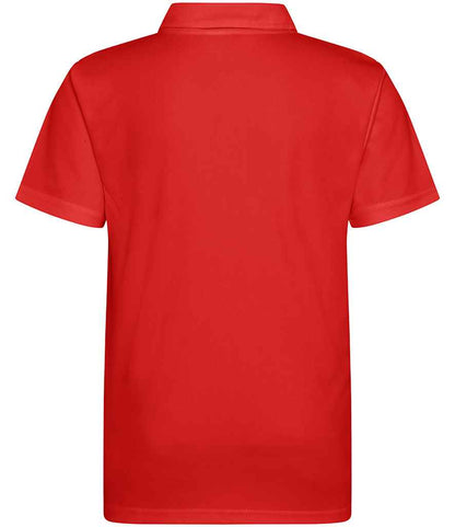 Just Cool JC040B Fire Red Back -  Ready to be Embroidered and Printed by Custard Workwear - Cheap Personalised and Customised Workwear in Nottinghamshire, Derbyshire and Leicestershire