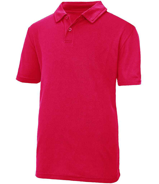 Just Cool JC040B Hot Pink Front -  Ready to be Embroidered and Printed by Custard Workwear - Cheap Personalised and Customised Workwear in Nottinghamshire, Derbyshire and Leicestershire