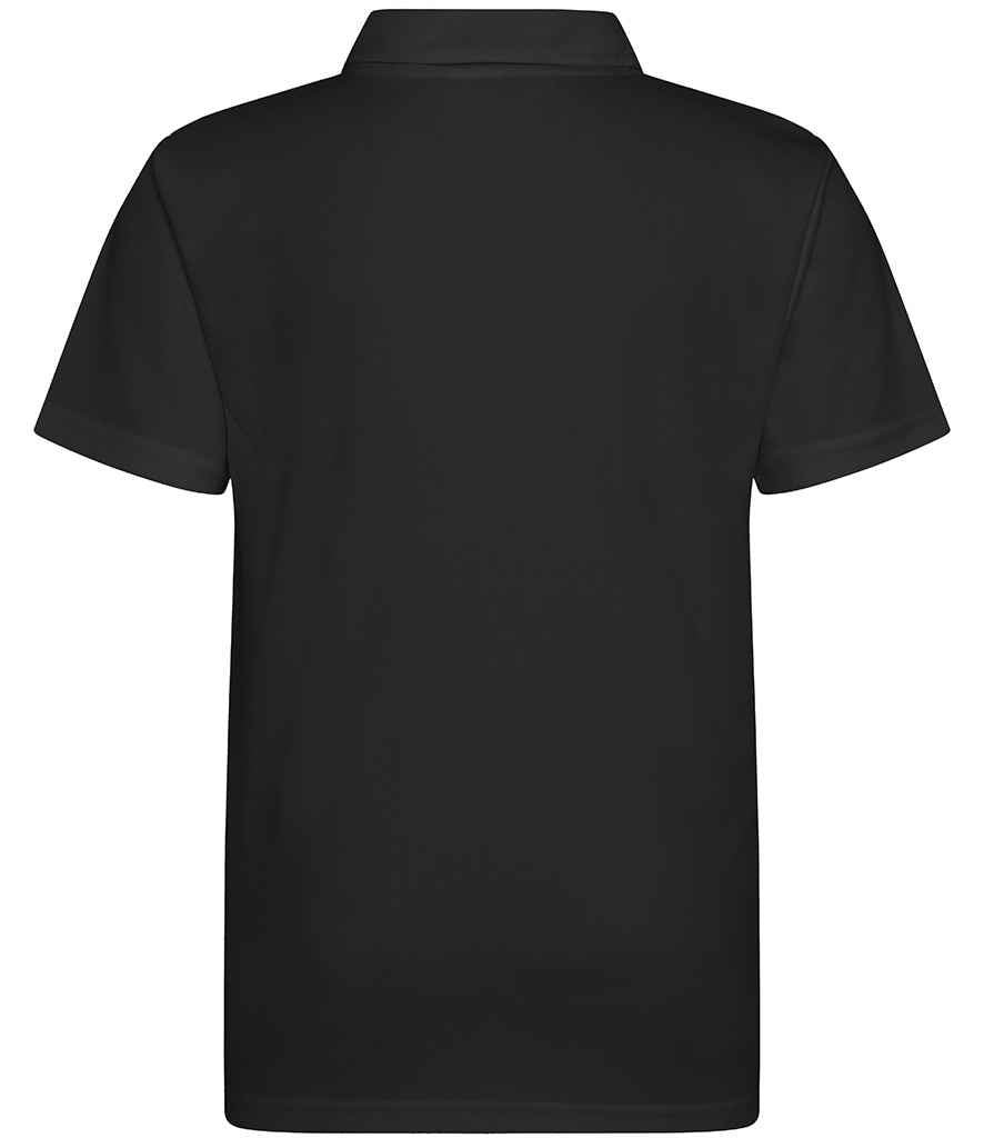 Just Cool JC040B Jet Black Back -  Ready to be Embroidered and Printed by Custard Workwear - Cheap Personalised and Customised Workwear in Nottinghamshire, Derbyshire and Leicestershire