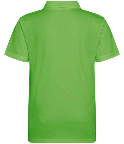 Just Cool JC040B Lime Green Back -  Ready to be Embroidered and Printed by Custard Workwear - Cheap Personalised and Customised Workwear in Nottinghamshire, Derbyshire and Leicestershire