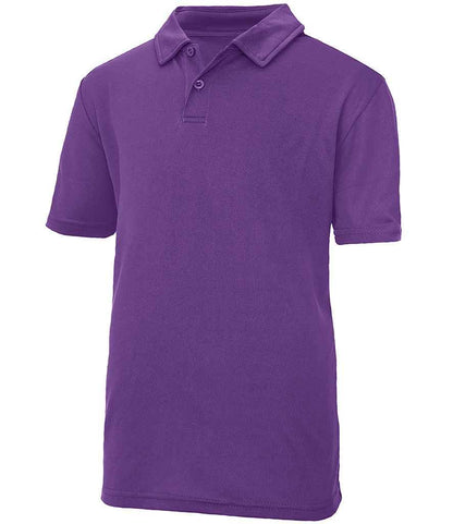 Just Cool JC040B Purple Front -  Ready to be Embroidered and Printed by Custard Workwear - Cheap Personalised and Customised Workwear in Nottinghamshire, Derbyshire and Leicestershire