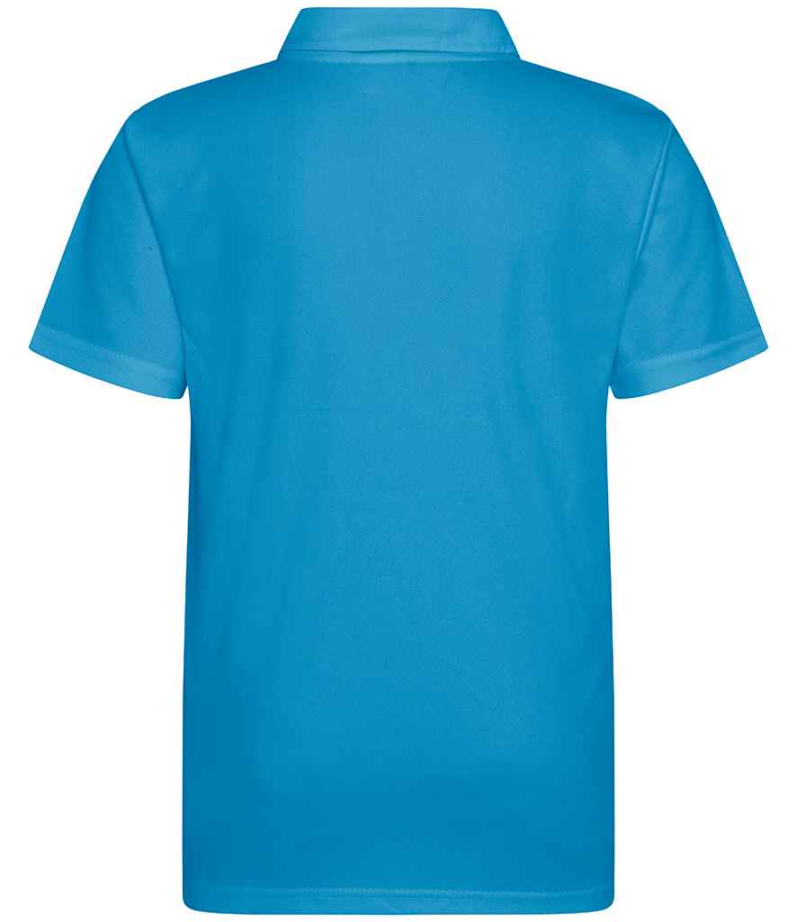 Just Cool JC040B Sapphire Blue Back -  Ready to be Embroidered and Printed by Custard Workwear - Cheap Personalised and Customised Workwear in Nottinghamshire, Derbyshire and Leicestershire