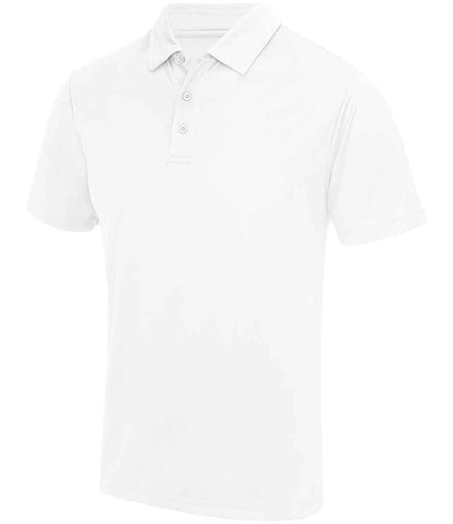 Just Cool JC040 Arctic White Front -  Ready to be Embroidered and Printed by Custard Workwear - Cheap Personalised and Customised Workwear in Nottinghamshire, Derbyshire and Leicestershire