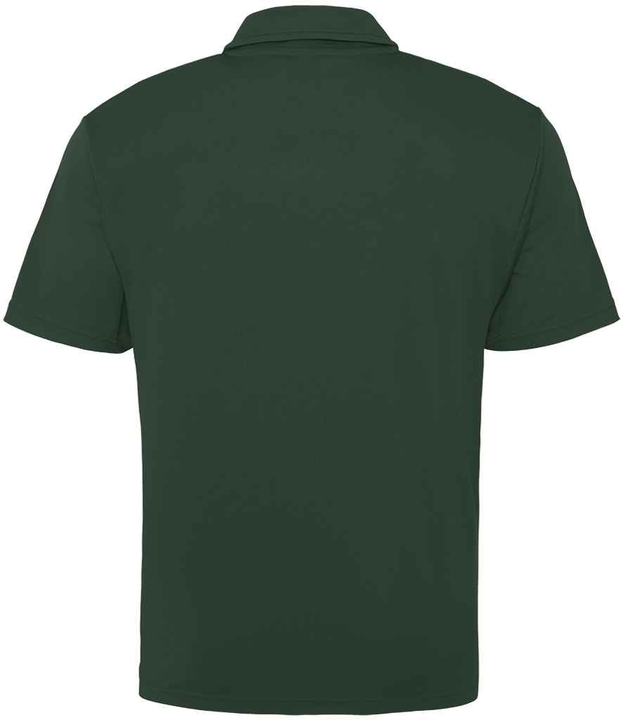 Just Cool JC040 Bottle Green Back -  Ready to be Embroidered and Printed by Custard Workwear - Cheap Personalised and Customised Workwear in Nottinghamshire, Derbyshire and Leicestershire