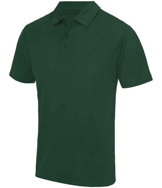 Just Cool JC040 Bottle Green Front -  Ready to be Embroidered and Printed by Custard Workwear - Cheap Personalised and Customised Workwear in Nottinghamshire, Derbyshire and Leicestershire