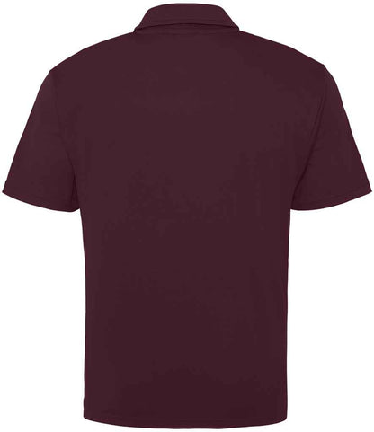 Just Cool JC040 Burgundy Back -  Ready to be Embroidered and Printed by Custard Workwear - Cheap Personalised and Customised Workwear in Nottinghamshire, Derbyshire and Leicestershire